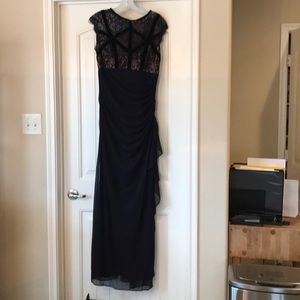 NAVY BLUE DAVIDS BRIDAL BRIDESMAID DRESS